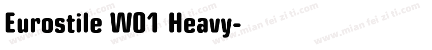 Eurostile W01 Heavy字体转换